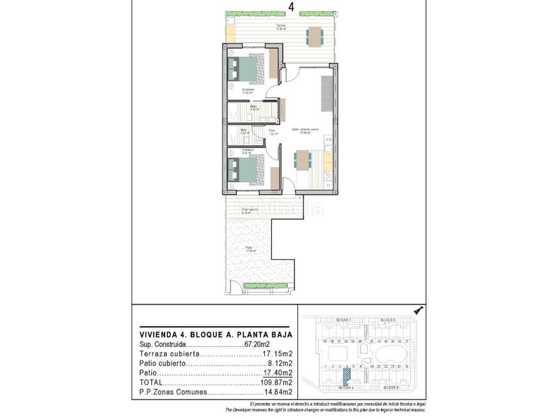 Foto 4f873c0a-10b2-4add-8725-17cc9e6109c1. Apartamento modernos apartamentos de nueva construcción en San Cayetano, torrepacheco, murcia en Torre - Pacheco