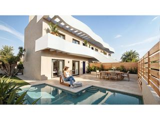 Haus in Pilar de la Horadada Ciudad. Bungalows de nueva construcción de estilo boutique con piscina p