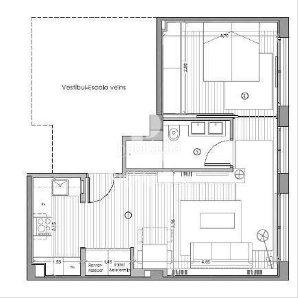 Foto c460ae44-95a1-42f8-8a39-83470d74413a. Lloguer apartament amb calefacció a Barceloneta Barcelona