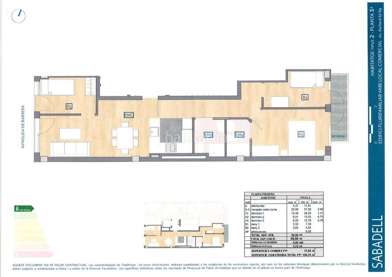 Foto 5e7ef432-98ad-440d-9049-bb862ad4e0d1. Appartement 69m<sup>2</sup> dans avinguda de barberà 67 dans Eixample Sabadell