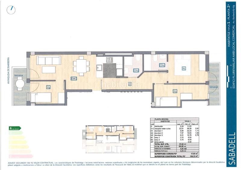 Foto 36b24665-2ac3-4625-8f7c-0eb671ae6e40. Appartement 69m<sup>2</sup> dans avinguda de barberà 67 dans Eixample Sabadell