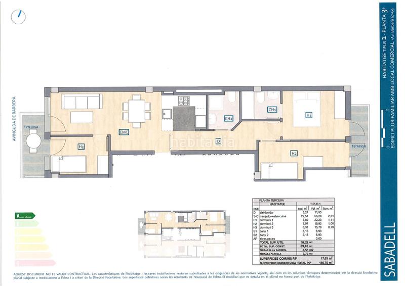 Foto 3d914ee7-3522-42e0-89eb-0fa28470f7ca. Appartement 69m<sup>2</sup> dans avinguda de barberà 67 dans Eixample Sabadell