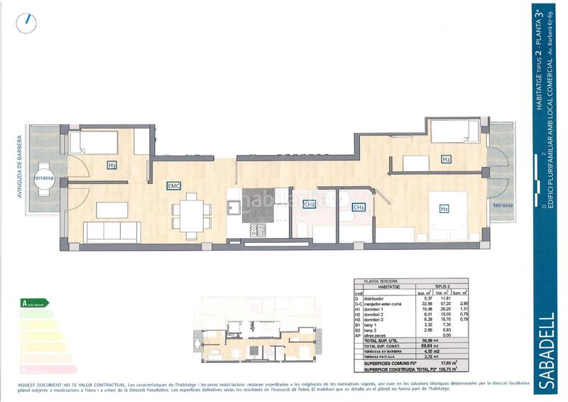 Foto 46bf13a8-6704-4860-98c5-dfabc04a0341. Appartement 69m<sup>2</sup> dans avinguda de barberà 67 dans Eixample Sabadell
