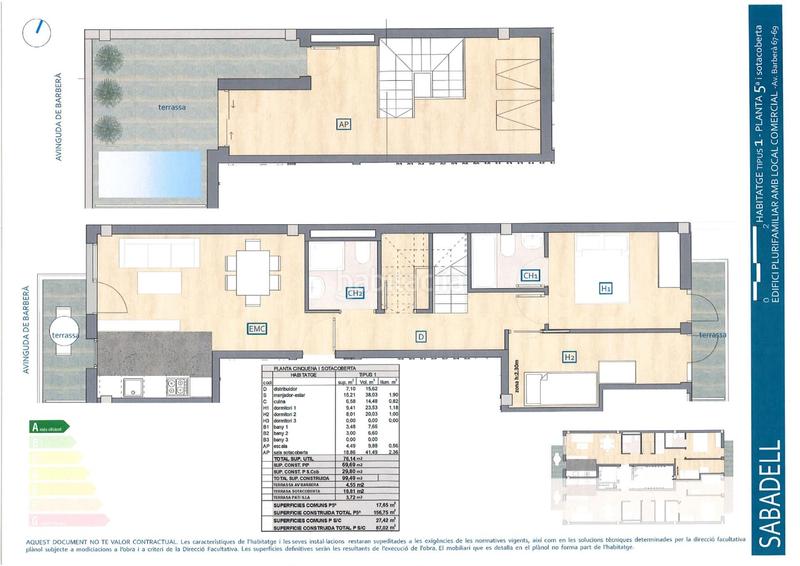 Foto 24e0c3d3-c6fd-46f3-90aa-06b53c25faf4. Appartement 70m<sup>2</sup> dans avinguda de barberà 67 dans Eixample Sabadell