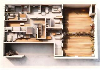 Planta baixa a Creu de Barberà. Planta baja con terraza junto a plaza barcelona en la creu de ba