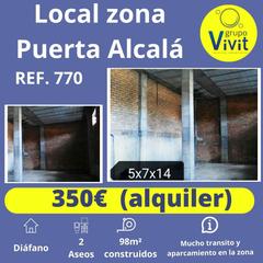 Location Local commercial à Nueva Alcalá. Local en alquiler en puerta alcala.