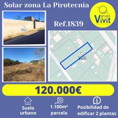 Terreny residencial a Oromana. Solar en venta en la pirotecnia.