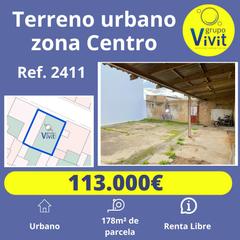 Finca rústica a Centro. Terreno urbano en venta en zona centro.