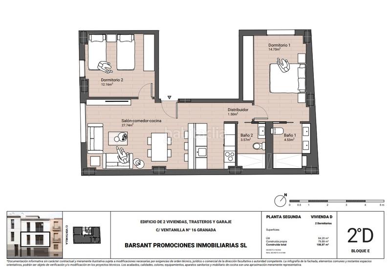 Foto 047f1fc7-4ac4-4fdd-a1c5-442c2eba3d82. Appartement 106m<sup>2</sup> dans calle ventanilla 20 dans Centro - Sagrario Granada