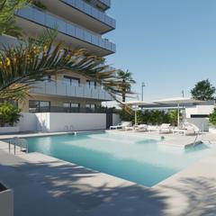 Pis  Benajarafe residencial biznaga. Venta de piso con dos en las lagunas de mijas, málaga, costa del