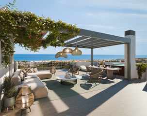 Piso  Cl doña julia alura living. Venta de piso con tres dormitorios en casares costa, málaga, cos