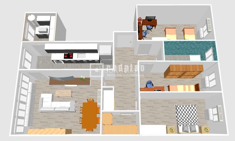 Foto 0c8b96c8-2b77-4e0d-8f0d-7307b678e9d8. Flat with heating in Comillas Madrid