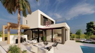 Xalet a El Pinar de Campoverde. Villas de obra nueva en pilar de la horadada en el campo de golf