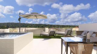 Apartament a Santiago de La Ribera. Exclusiva planta baja con jardín y piscina en la ribera