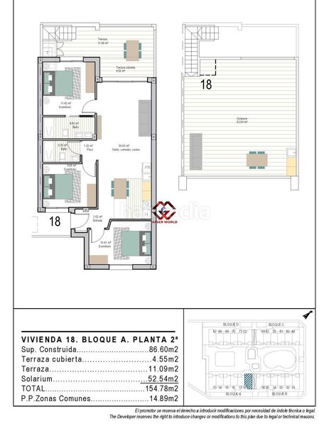 Foto c3158d73-5e66-4ccf-a303-7313f6851383. Àtic amb aparcament piscina a San Cayetano Torre - Pacheco