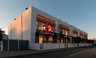 Casa adosada en Dolores. Viviendas de diseño en dolores adosados modernos con piscina