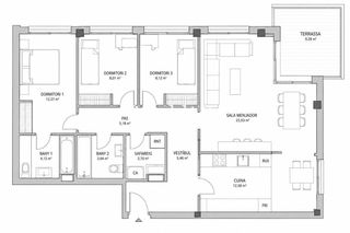 Etagenwohnung in Volpelleres. Fantástico piso en volpelleres de 4 habitaciones y 2 baños