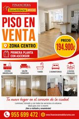 Pis a Centro. Piso en venta en zona centro, 2 dormitorios.