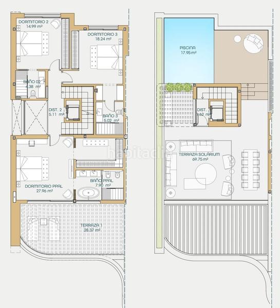 Foto 76a9aa38-dfe2-40da-ae25-2fc372799ab6. Casa pareada pareado de 3 dormitorios y 3 baños al pie de una de las mejores playas . obra nueva en Marbella