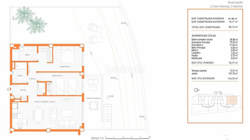 Foto d3447215-0e46-4a55-8d73-35c176f3d2d0. Planta baja apartamento planta baja de 2 dormitorios y 2 baños con jardín. Los Pacos, en Fuengirola