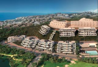 Apartamento en La Cala Mijas. Ático de 2 dormitorios, 2 baños, piscina privada y vistas al mar