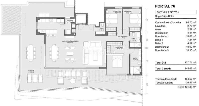 Foto 8d6b2d20-7dbb-498b-91c8-f983945bd5fd. Ático  de lujo de 3 dormitorios y 2 baños con vistas al mar. El Higuerón, en Fuengirola