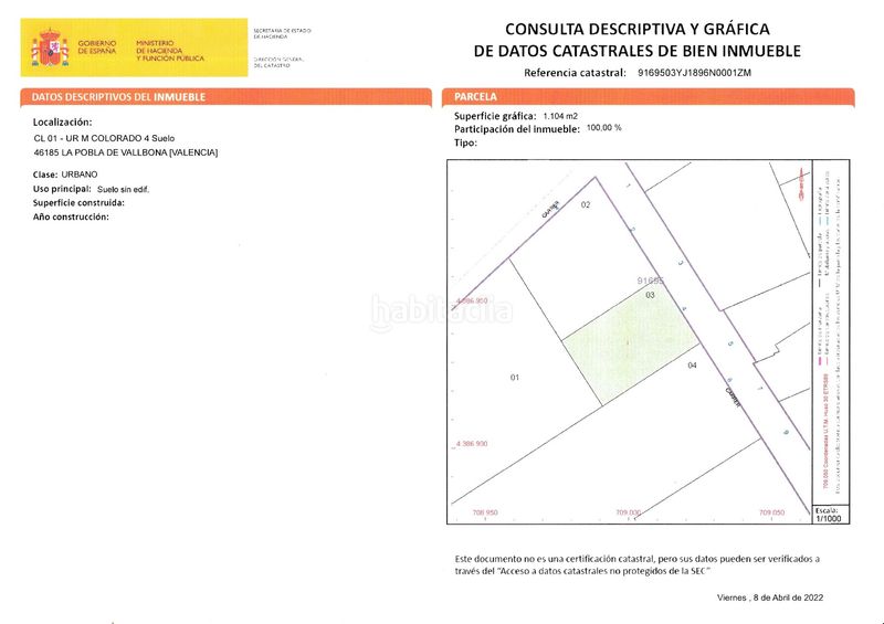 Foto cc78fd99-d83f-42d0-a1c2-401a0dc076d0. Terreny residencial a Rascanya Pobla de Vallbona (la)