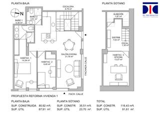 Appartement à El Cano - Los Bermejales. Para cambio de uso. local de esquina, con sótano. para 3 habit.