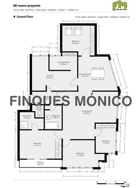 Foto dc3fa1d8-90e9-45c1-b38a-e9e2a1550400. Pis amb calefacció aparcament a Sant Gervasi - Galvany Barcelona