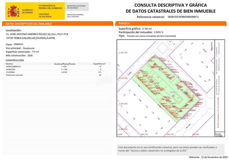 Foto 6a9f1ef9-4a14-4842-87bb-095f3123b976. Appartamento in calle jose antonio andres rguez 5 in Yebes