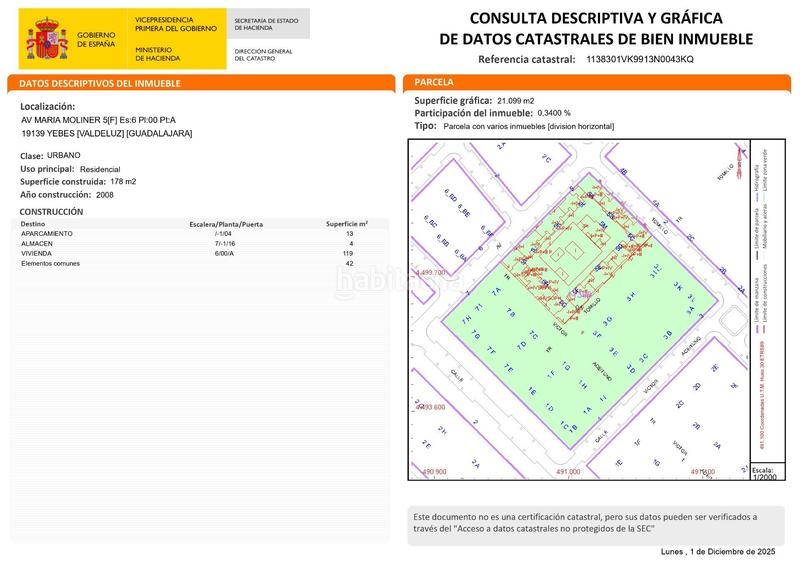 Foto 475a6a05-47eb-48fb-8d50-07f6e1b6465a. Flat in avenida maría moliner 5 in Yebes - valdeluz Yebes