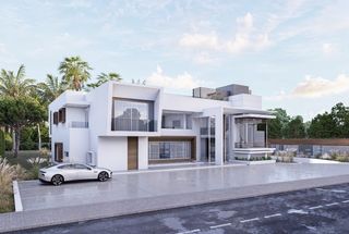 Casa a Guadalmina Baja. Villa contemporánea de obra nueva en guadalmina baja con posibil