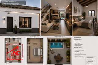 Aparcament cotxe a Lebrija. Amplia cochera de 33 m con patio de 33 m.se vende cochera de 33