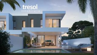 Towny house  Avenida de la unicef. Gran chalet pareado de diseño con semisotano y piscina en urbani