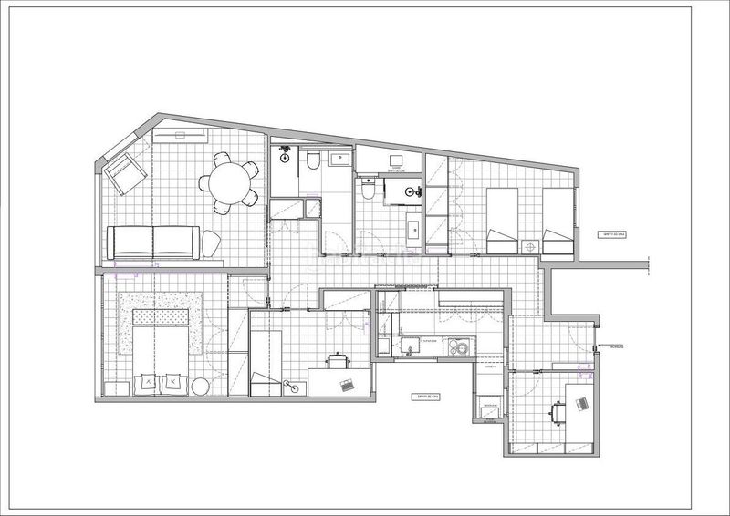 Piso pis 125 m2 de 4 hab orientat a sud i totalment reformat al costat de lajuntament en Terrassa
