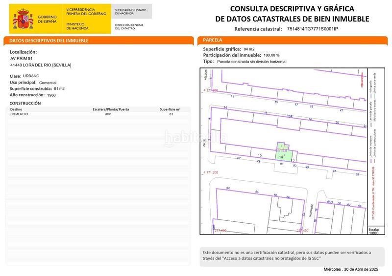 Foto 41a6446d-c286-4204-bdce-2f25be7bd0c1. Local comercial a Lora del Río