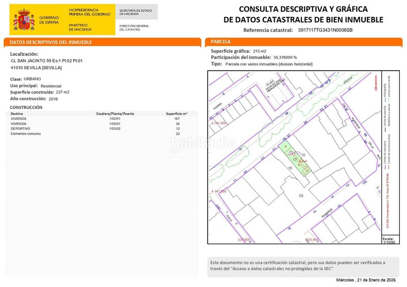 Foto 1f4fab62-0b17-4c03-8000-a121f77130f1. Àtic amb piscina a Triana Este Sevilla