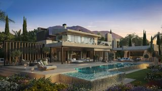 Casa en El Higuerón. Azure  villa contemporánea con área wellness privada en el higue
