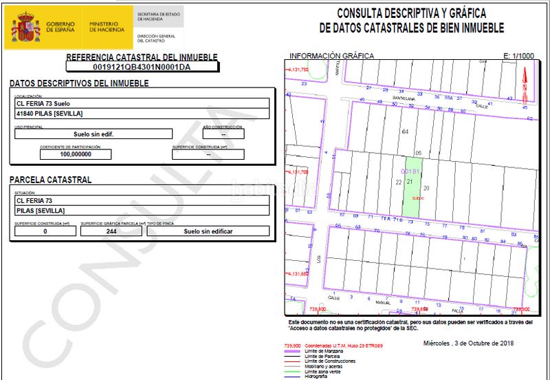 Foto a9b36253-da23-4b8d-92cc-594bff4583ad. Terreno residencial en calle feria 73 terreno solar en Pilas