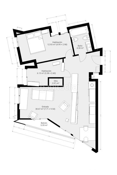 Foto 414015ea-4e37-480b-b6de-b7c9f4ab93ba. Pis a Provençals del Poblenou Barcelona
