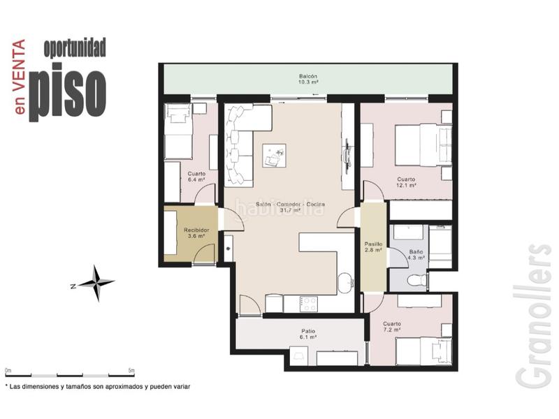 Foto 94a58340-f0e0-4037-8129-adce2cb094dc. Piso luminoso y acogedor piso con amplio balcón en Granollers