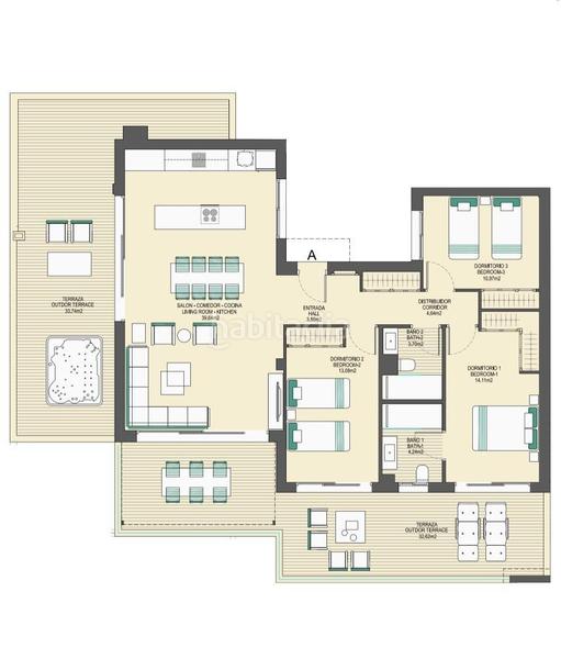 Foto 536f69ed-c016-4f8b-bf50-a4f324ed88b9. Etagenwohnung mit parking pool in Casares golf - Casares del sol Casares