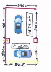 Car parking in Catalunya 34. Parkings 2 solo para familia  2 trasteros.