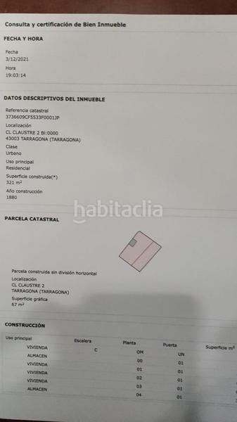 Foto 6410ee5d-83fe-4190-bb71-8dfec1358c0b. Casa solo para inversors en Part Alta Tarragona