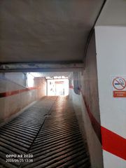 Motorradparkplatz in Plaza de la Trinidad