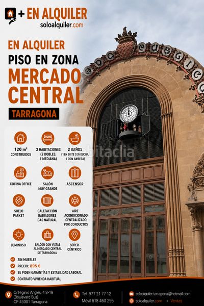 Foto e4fe166b-a841-4436-8c7e-aa9fa4ac8fe0. Lloguer pis amb calefacció a Eixample Tarragona