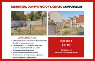 Terreny residencial a Casco Antiguo Norte. Terreno urbano con proyecto de ejecución, licencia activa y acom
