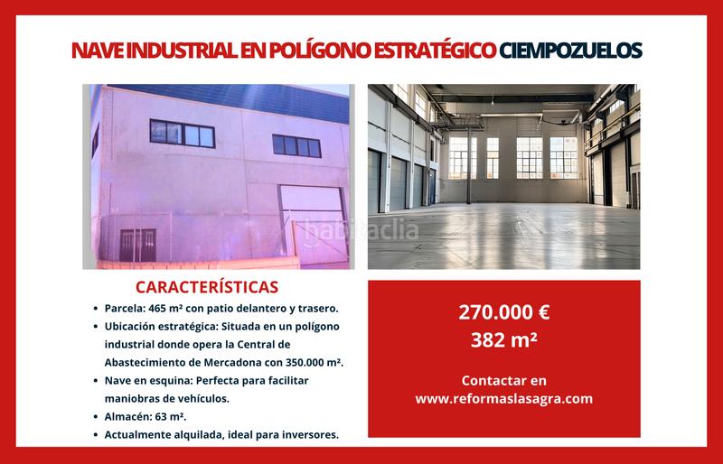 Foto 2be3bc95-da08-44a2-a6e7-349687ff46c3. Nave industrial oportunidad de inversión: nave industrial en venta o alquiler con opción a compra en Ciempozuelos