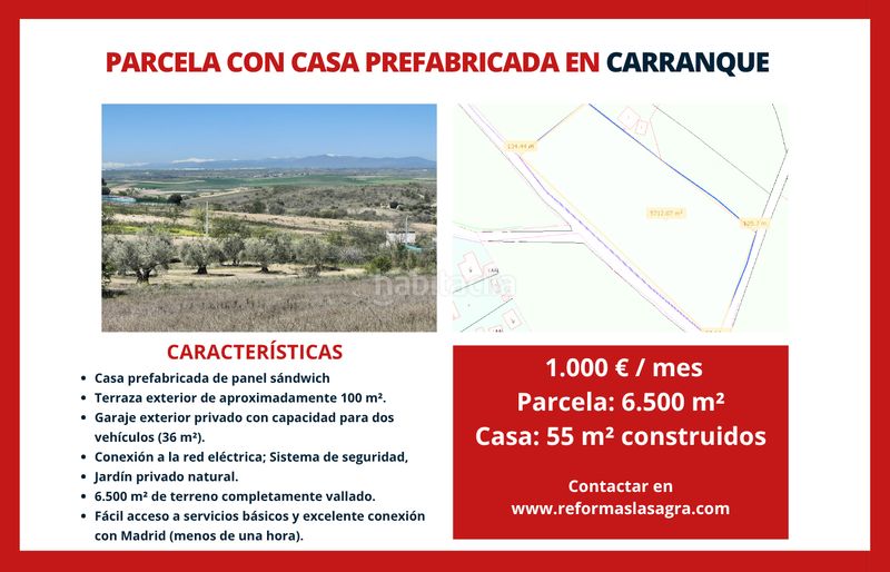 Foto e4cdb4d4-ad46-4a33-a926-ad7d2a15709f. Alquiler finca rústica parcela de 6.500 m² con casa prefabricada –venta y/o alquiler con opción a compra en Carranque