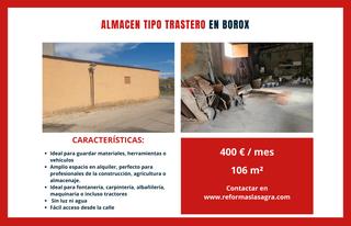 Lloguer Nau industrial a El Naranjo. Nave industrial para profesionales en borox